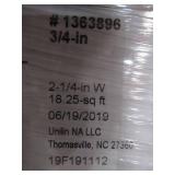 Pallet of Premium PERGO Americana Chocolate Brown Oak 2-1/4-in Wide x 3/4-in Thick Smooth/Traditional Solid Hardwood Flooring (18.25-Sq ft/Case) 42 Cases Total/766.5 Sq. Ft. - Low Reserve of $2000.00!