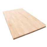 Unfinished Hevea 8 ft. L x 25 in. D x 1.5 in. T Butcher Block Countertop 1525HDRW-98