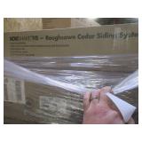 Over 30 Boxes of Novik Shake RS - 14.5 in. x 48.75 in. Rough Sawn Shake in Weathered Blend (48.84 sq. ft. per Box) Plastic Shake Vinyl Siding. 100060015. - Unclaimed Freight.