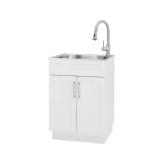 Glacier Bay Stainless Steel Laundry Sink (may need assembly or repair) Model 1521US-24-262