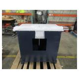 Home Decorators Collection Bath Vanity in Navy Blue with Carrara Marble Vanity Top (Top Is Cracked See Photos)