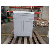 Glacier Bay Everdean Pearl Gray Bath Vanity With Cultured Marble Vanity Top (Top Is Damaged See Photos)