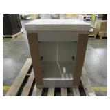 Glacier Bay Everdean Pearl Gray Bath Vanity With Cultured Marble Vanity Top (Top Is Damaged See Photos)