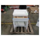 Glacier Bay Everdean Pearl Gray Bath Vanity With Cultured Marble Vanity Top (Top Is Damaged See Photos)