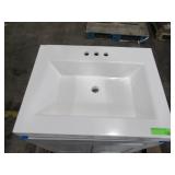 Glacier Bay Everdean Pearl Gray Bath Vanity With Cultured Marble Vanity Top (Top Is Damaged See Photos)