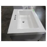 Glacier Bay Everdean Pearl Gray Bath Vanity With Cultured Marble Vanity Top (Top Is Damaged See Photos)