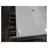 Glacier Bay Everdean Pearl Gray Bath Vanity With Cultured Marble Vanity Top (Top Is Damaged See Photos)