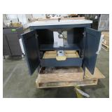 Home Decorators Collection Newhall Bath Vanity In Grayish Blue with Cultured Marble Vanity Top (Top Is Cracked See Photos)