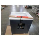 Home Decorators Collection Newhall Bath Vanity In Grayish Blue with Cultured Marble Vanity Top (Top Is Cracked See Photos)