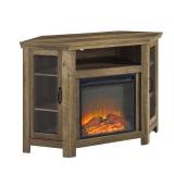 Walker Edison 48" MDF Corner Fireplace TV Stand Model W48FPCRRO