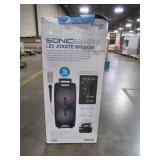 Tzumi Sonic Bass Jobsite Speaker Bluetooth Wireless 8 In. Subwoofer Handle