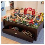 Kidkraft Metropolis Train Table and Train Playset Model 17935(Box Damaged, Table Doesn