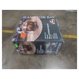 Hampton Bay Piedmont 30 in. Steel Fire Pit in Black with Cooking Grate OFW992RA