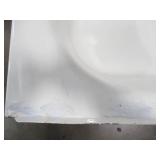 Bootz Aloha AFR 60 in. Left Drain Raised Outlet Rectangular Alcove Soaking Bathtub in White, 011-3673-00. May have tried to be repaired/installed.