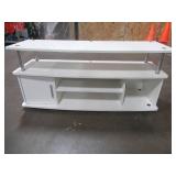 Monterey 47 in. White Composite TV Stand Fits TVs Up to 46 in. R5-211 - Missing Storage Door and Back Center Post. Scratch and Dent.