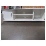 Monterey 47 in. White Composite TV Stand Fits TVs Up to 46 in. R5-211 - Missing Storage Door and Back Center Post. Scratch and Dent.