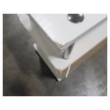 Monterey 47 in. White Composite TV Stand Fits TVs Up to 46 in. R5-211 - Missing Storage Door and Back Center Post. Scratch and Dent.