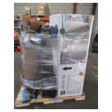 WHOLESALE MIXED PALLET OF MISCELLANEOUS HOLIDAY AND HOME IMPROVEMENT ITEMS WITH ISSUES FOR PARTS/RESTORE!