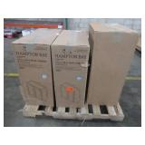 WHOLESALE MIXED PALLET OF MISCELLANEOUS HAMPTON BAY KITCHEN CABINETS - SOME DAMAGE (2Grey/1White)!