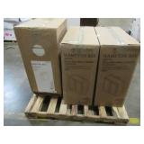WHOLESALE MIXED PALLET OF MISCELLANEOUS HAMPTON BAY KITCHEN CABINETS - SOME DAMAGE (2Grey/1White)!