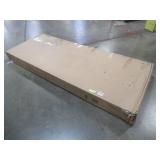 Colemont White Wood Queen Bed with Curved Headboard (61.97 in. W x 48 in. H). Unclaimed Freight. - Some Carton Damage.