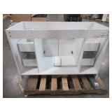 Wyndham 48 in. W x 21 in. H Bathroom Vanity Cabinet in White Semi-Gloss - CABINET ONLY - SLIGHT SCRATCH AND DENT.