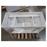 Wyndham 48 in. W x 21 in. H Bathroom Vanity Cabinet in White Semi-Gloss - CABINET ONLY - SLIGHT SCRATCH AND DENT.