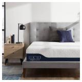 Lucid Comfort Collection 12in. Medium-Firm Gel and Aloe Vera Hybrid Memory Foam Tight Top Twin XL Mattress (Out Of The Box)