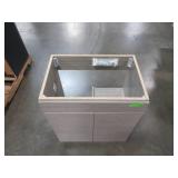 Glacier Bay Jayli 24 in. Vanity in Haze (No Top) Model JA24P2-HE