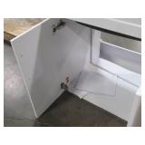 Glacier Bay All-in-One 24.125 in. Stainless Steel Laundry Sink with Faucet and Storage Cabinet Model 1521US-24-262
