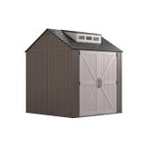 Rubbermaid 7 ft. x 7 ft. Storage Shed, 2119053 - Open Carton - Did not see hardware, maybe missing other parts.