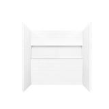 Bootz Nextile 30 in. x 60 in. x 60 in. 4-Piece Direct-to-Stud Alcove Tub Surround in White.