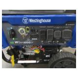 Westinghouse WGen9500 12,500/9,500 Watt Gas Powered Portable Generator with Remote Start and Transfer Switch Outlet - DOES NOT START - BENT FRAME - FOR PARTS/RESTORE.