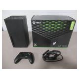 HARD TO FIND FOR THE HOLIDAYS! Microsoft Xbox Series X 1TB Video Game Console - Black - Refurbished, Model 1882 - WORKS GREAT! INCLUDES CABLES AND CONTROLLER LOW RESERVE OF $600.00!