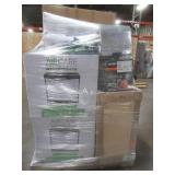 WHOLESALE MIXED PALLET OF MISCELLANEOUS HUMIDIFIERS, TOOLS, FLOORING AND MORE!