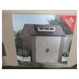 Rubbermaid 7 ft. x 7 ft. Storage Shed, 2119053 - Open Carton - Did not see hardware, maybe missing other parts.