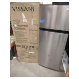 VISSANI 7.1 cu. ft. Top Freezer Refrigerator in Stainless Steel Look