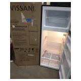 VISSANI 7.1 cu. ft. Top Freezer Refrigerator in Stainless Steel Look