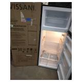 VISSANI 7.1 cu. ft. Top Freezer Refrigerator in Stainless Steel Look
