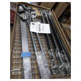 NEWAGE VersaRac 42 in. H x 48 in. W x 96 in. D Adjustable Height Garage Ceiling Mounted Storage Unit in Gray w/12-Piece Hooks