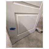 2 DOORS 36 in. x 80 in. AND 28IN X80  2-Panel Arch Top Solid Core Textured Primed Composite Single Prehung Interior Door