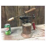 Vintage Turner Brass Torch With Iron