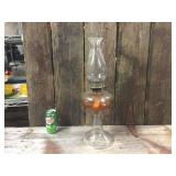 Antique Glass Kerosene Lamp