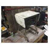 Vintage Luxco Drop Leaf Rolling Typewriter Table