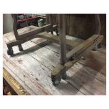 Vintage Luxco Drop Leaf Rolling Typewriter Table