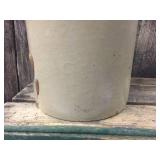 Antique Minnesota Stoneware Salt Glaze Clock Crock With Turkey Droppings