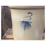 Stunning Antique Redwing/MN Stoneware 3 Gallon Target - Bee Sting Crock