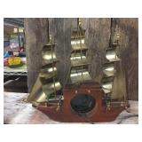 Vintage Mastercrafters "Yankee Clipper" Electric Ship Clock