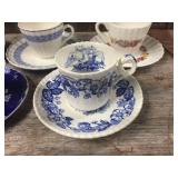 7 Vintage Spode Copeland England Demitasse Cups & Saucers