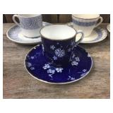 7 Vintage Spode Copeland England Demitasse Cups & Saucers